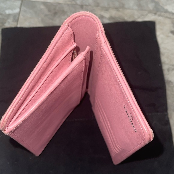 CHANEL boy pink flap long wallet lambskin quilted dust bag included - Picture 16 of 16